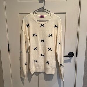 Edikted Oversized Bow Sweater